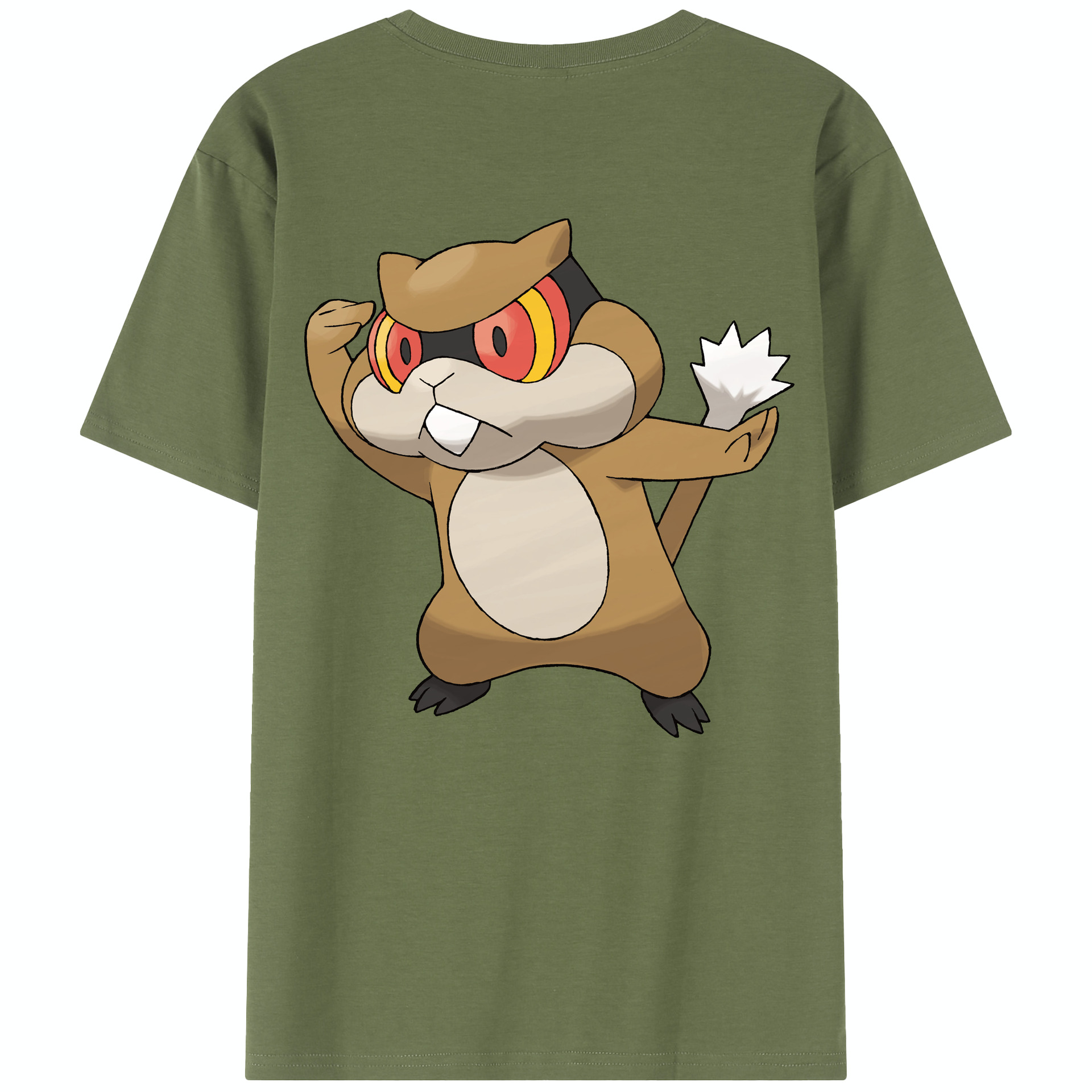 （画像用） ポケットモンスター Pokémon 綿100％半袖Tシャツ（背面プリント）
